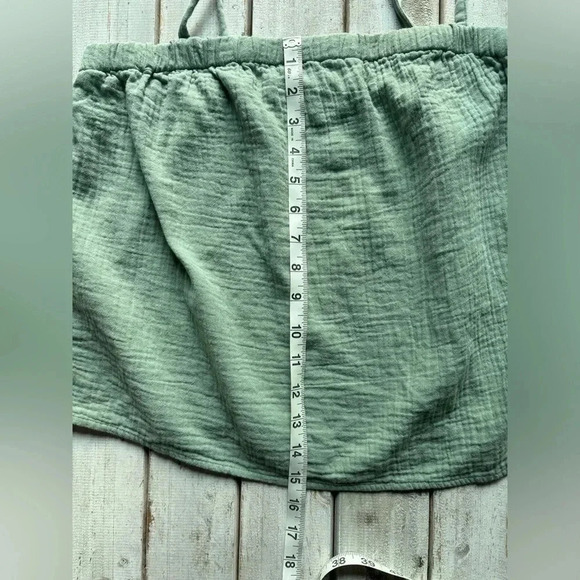 Madewell | gauzey | tie shoulder | flowy | crop | medium - Picture 3 of 10